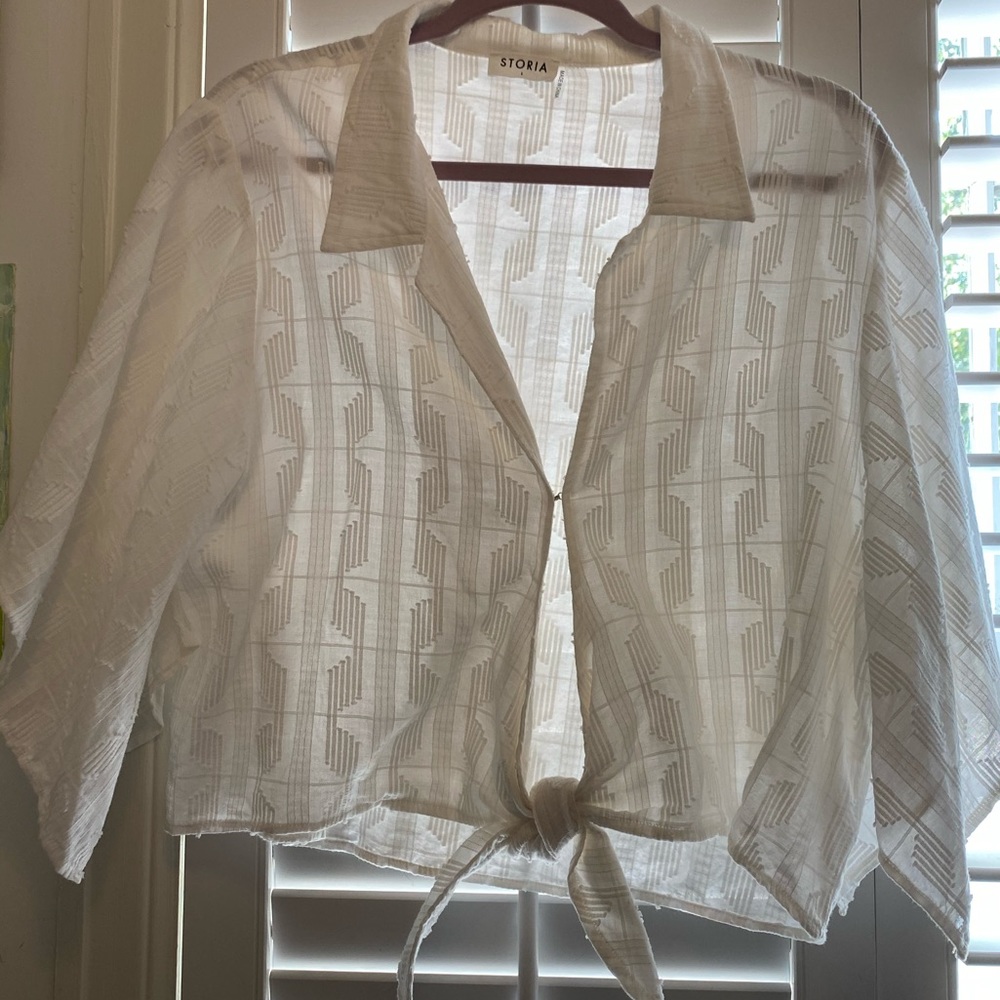 Boutique Top with Tie Waist